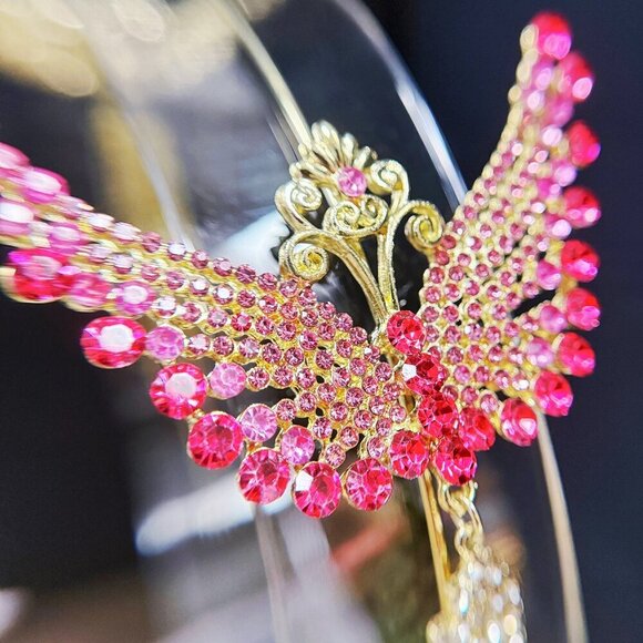 Angel Wings Headband, Hair Accessories for Girls, Goddess Headdress, Pink Crown - Picture 3 of 8